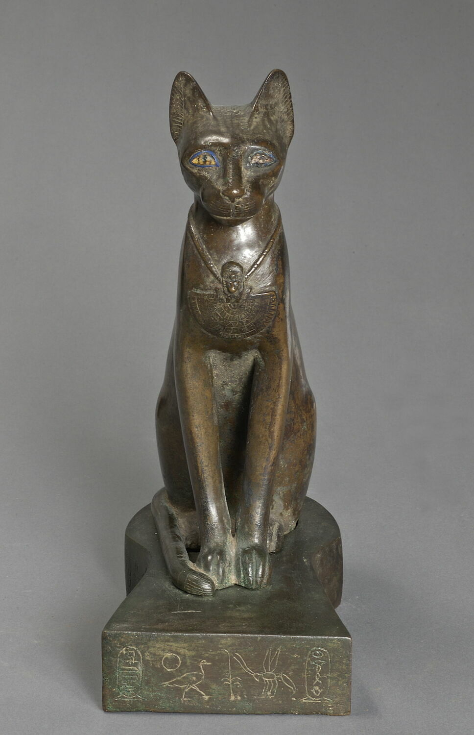 Statuette de Bastet, Ouahibrê Psammétique I (mention de personnage) (-664 - -610)