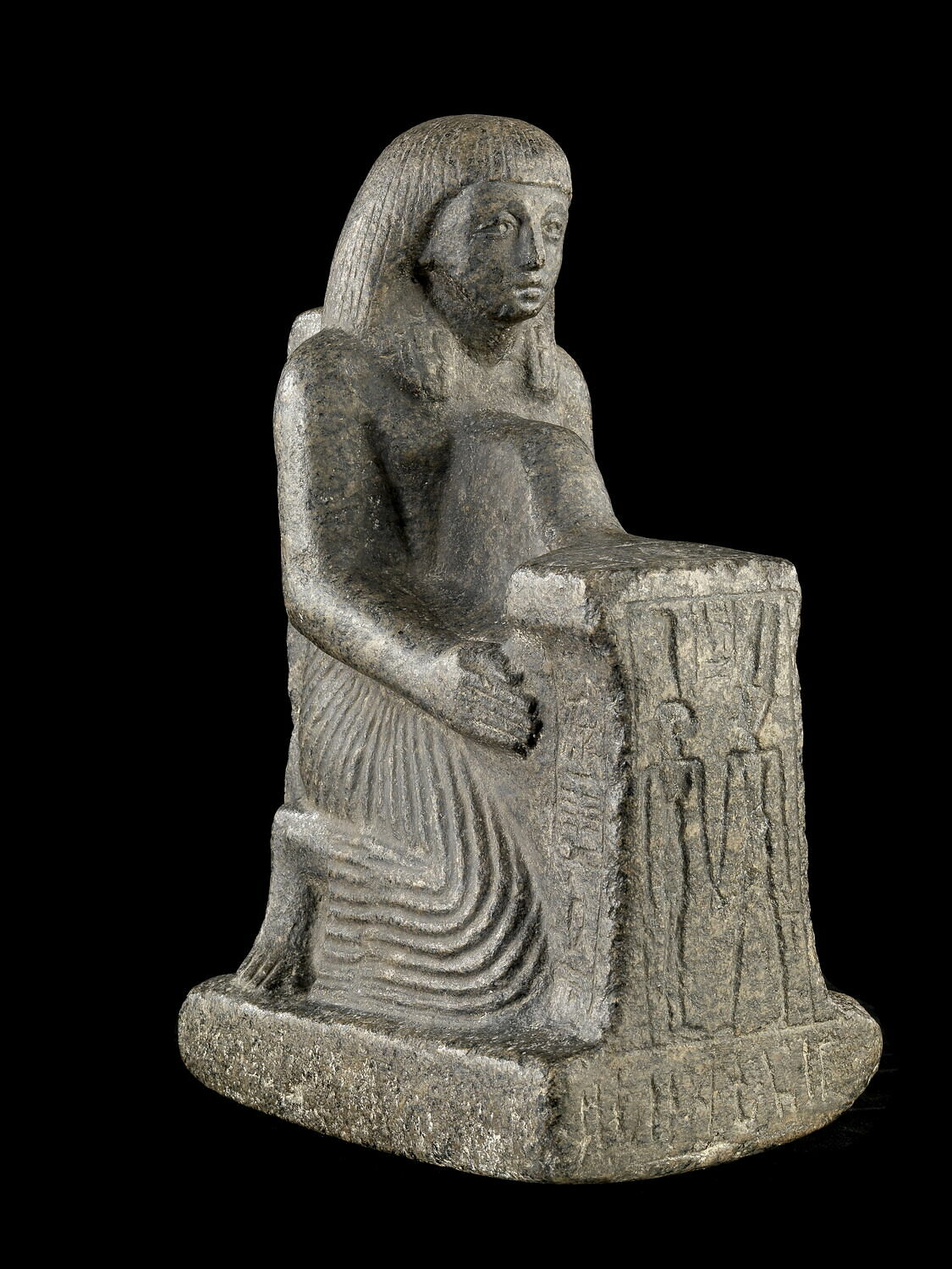 statue naophore, XXe dynastie (attribution d'après style) (-1188 - -1069)