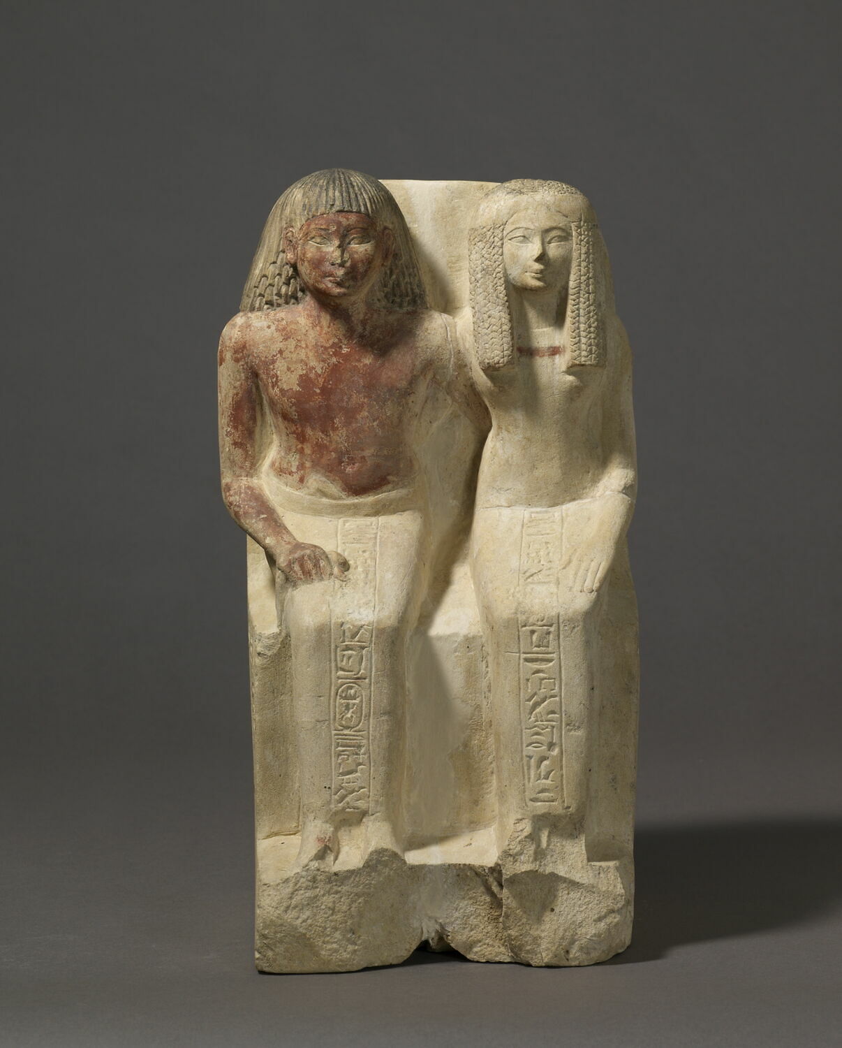 statue de couple, Thoutmosis III ; Amenhotep II (attribution d'après style) (-1479 - -1398)