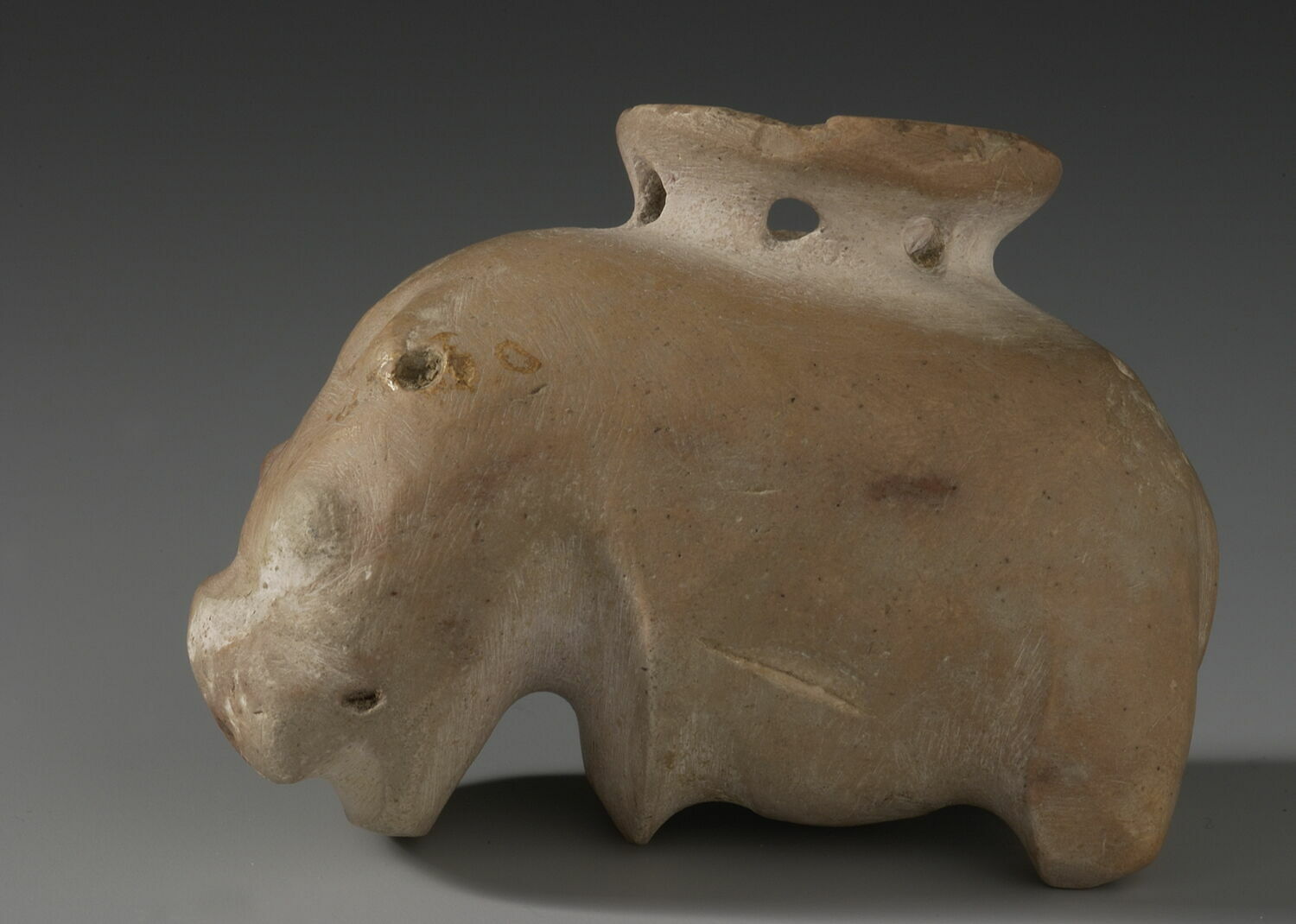 figurine ; vase plastique, Nagada I-II A-B (attribution d'après style) (-3800 - -3600)
