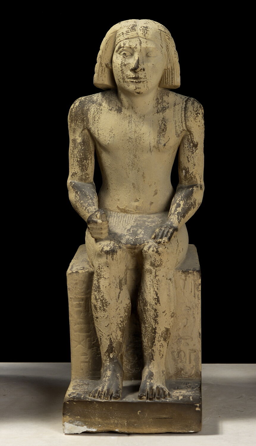 statue, IVe dynastie (peut-être identique au Tchenti du mastaba B1 de Saqqara) (mention de personnage) (-2675 - -2545)