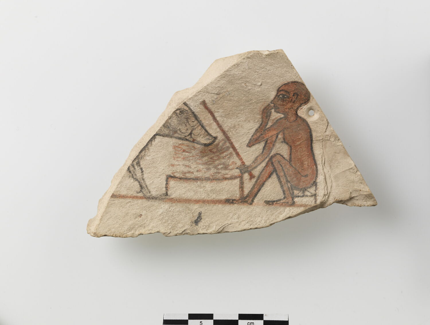 ostracon figuré, époque ramesside (attribution d'après style) (-1295 - -1069)