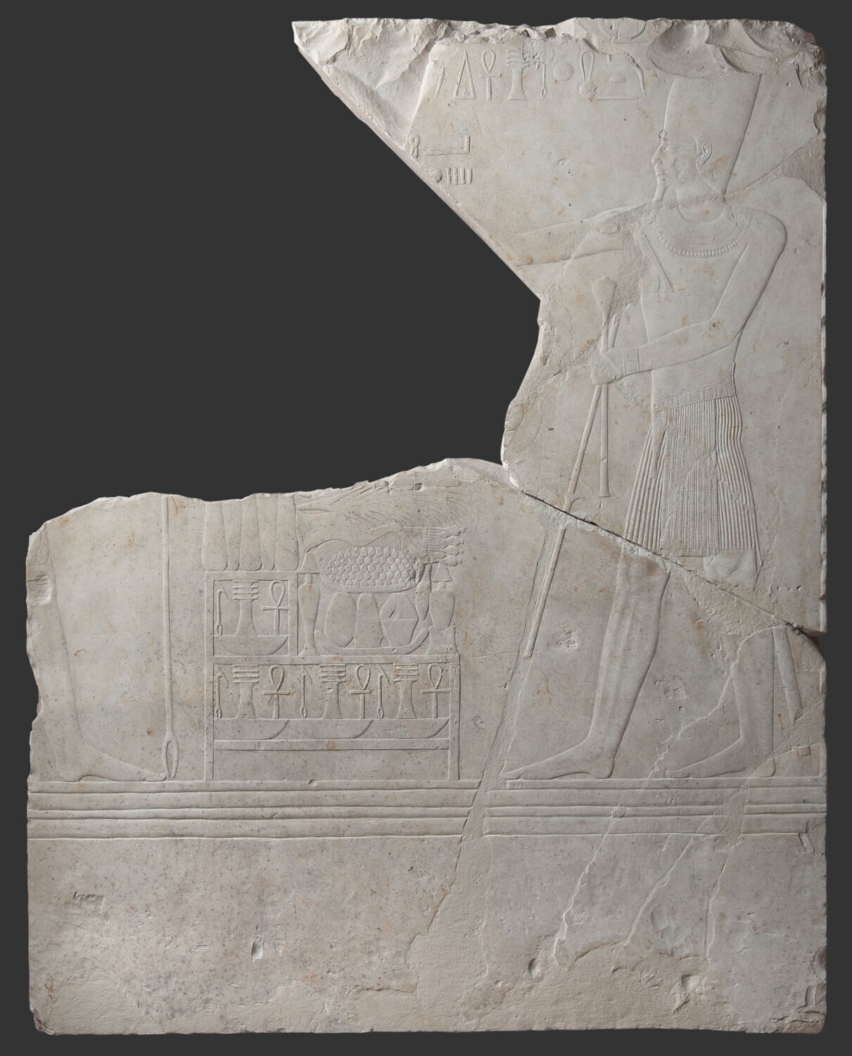 relief mural ; bloc de paroi, Seânkhkarê Montouhotep III (inscription/dédicace/signature) (-1994 - -1981)