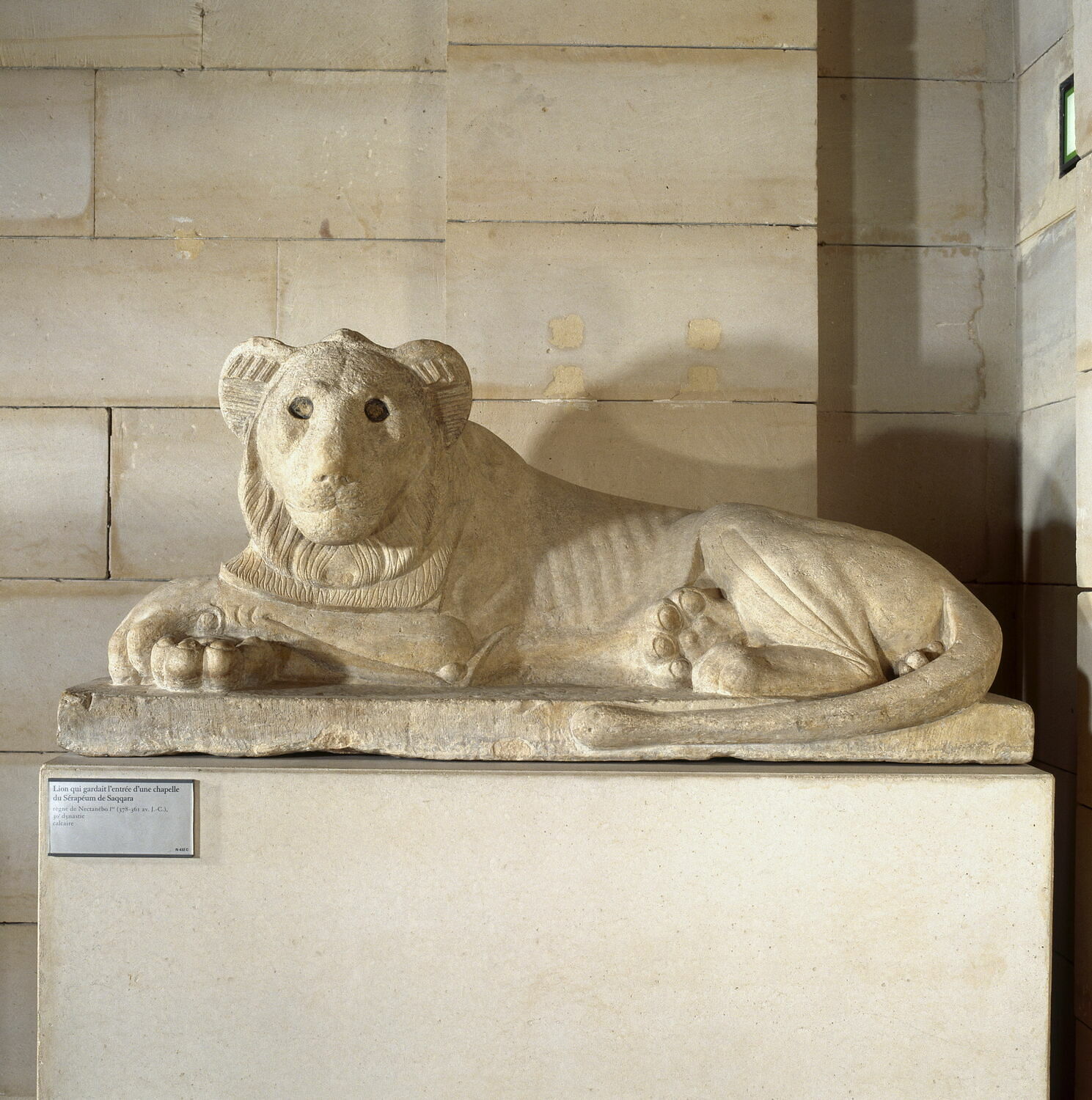 statue ; Lion du Sérapéum Louvre Collections