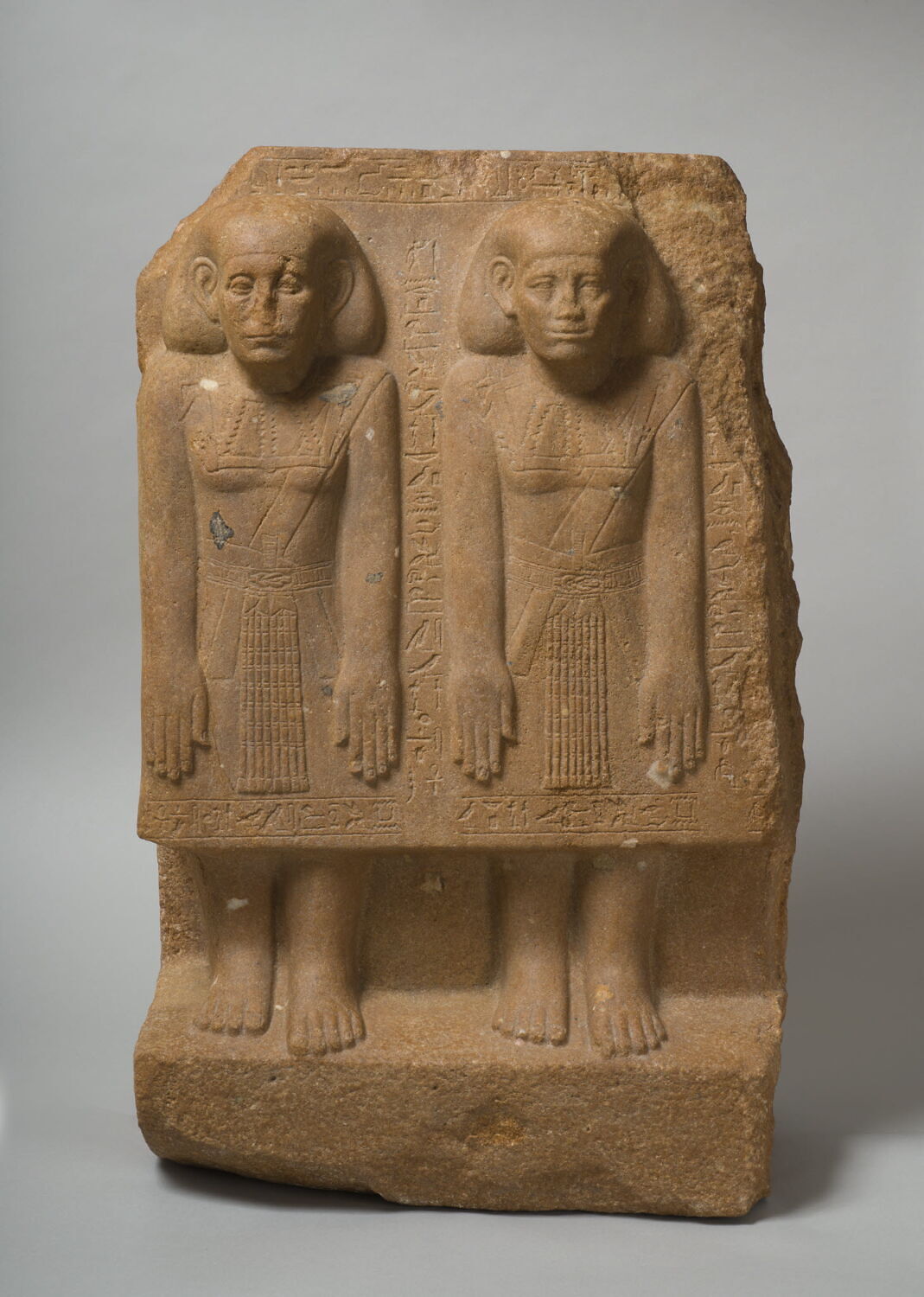 statue de groupe, fin XIIe dynastie ; Sékhemrê-Khoutaouy Amenemhat-Sobekhotep (attribution d'après style) (-1856 - -1777)