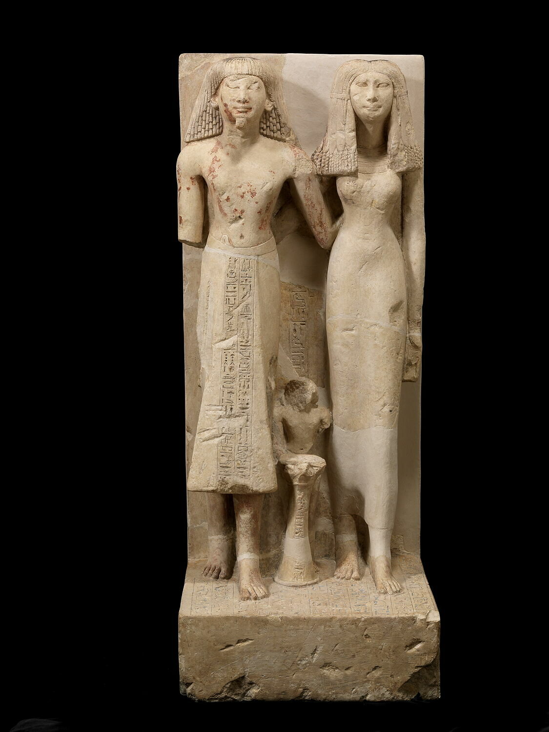 statue de groupe familial, Amenhotep II (-1425 - -1398)