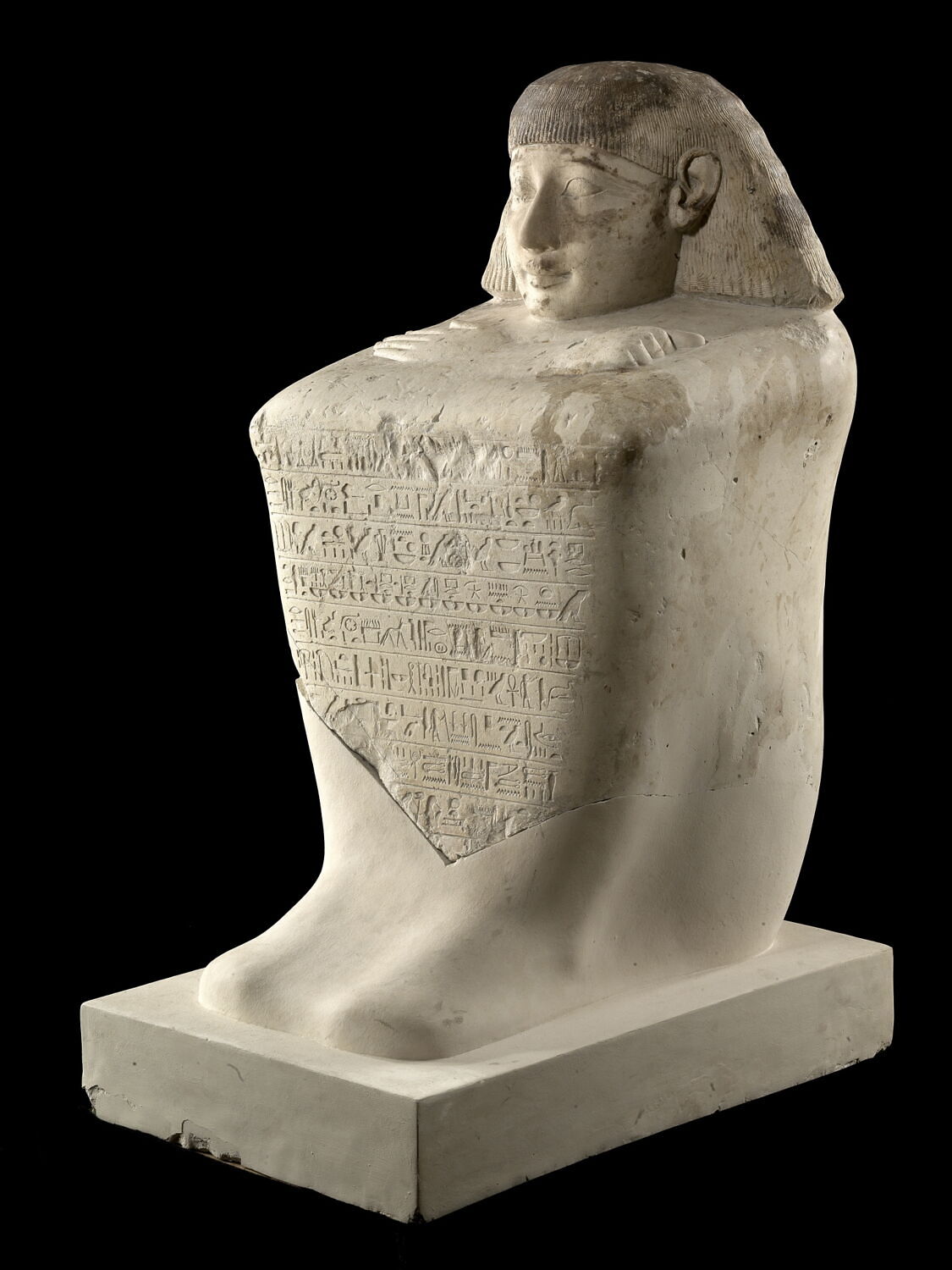 statue cube Louvre Collections