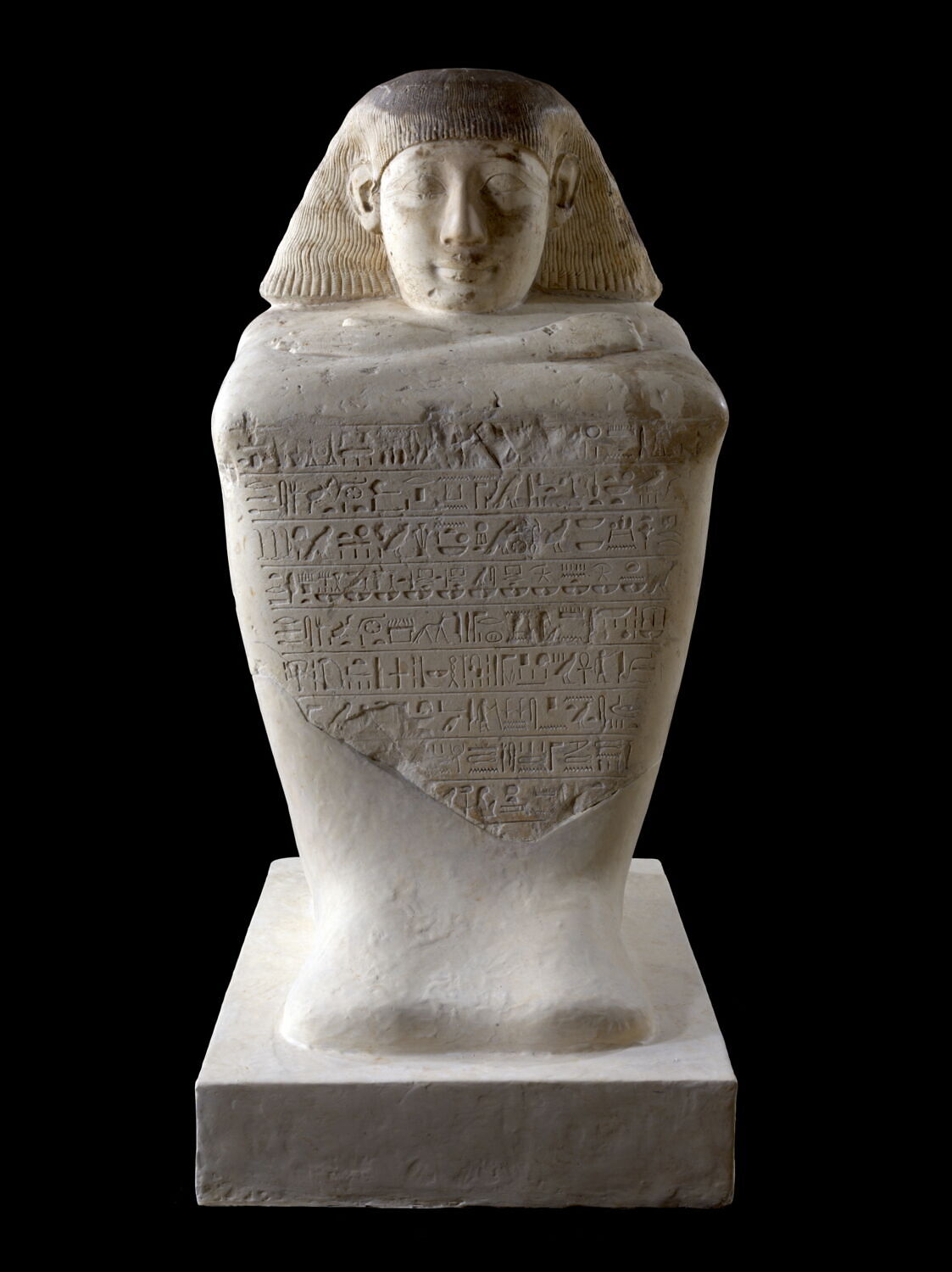 statue cube Louvre Collections