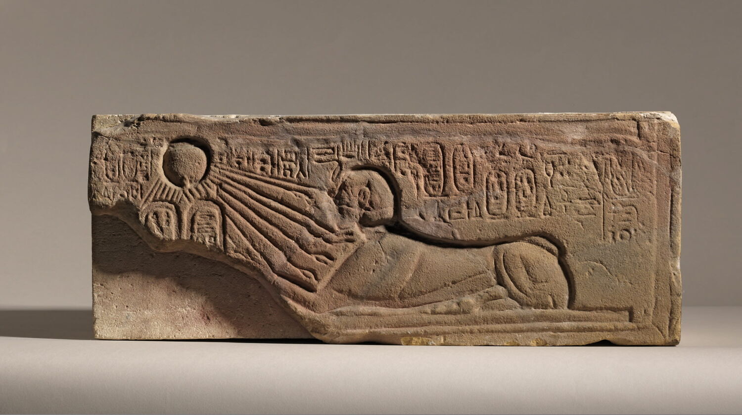 relief mural ; talatate, Amenhotep IV Akhénaton (mention de règne) (-1349 - -1333)