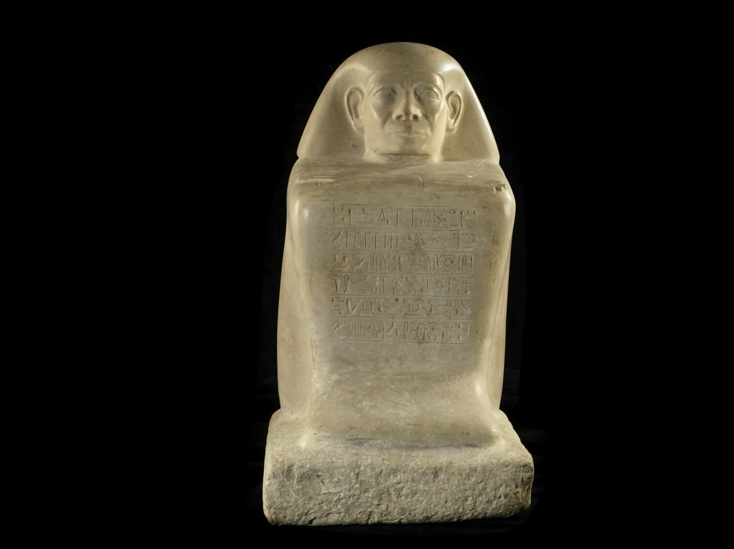statue cube, XIIIe dynastie (attribution d'après style) (-1781 - -1680)