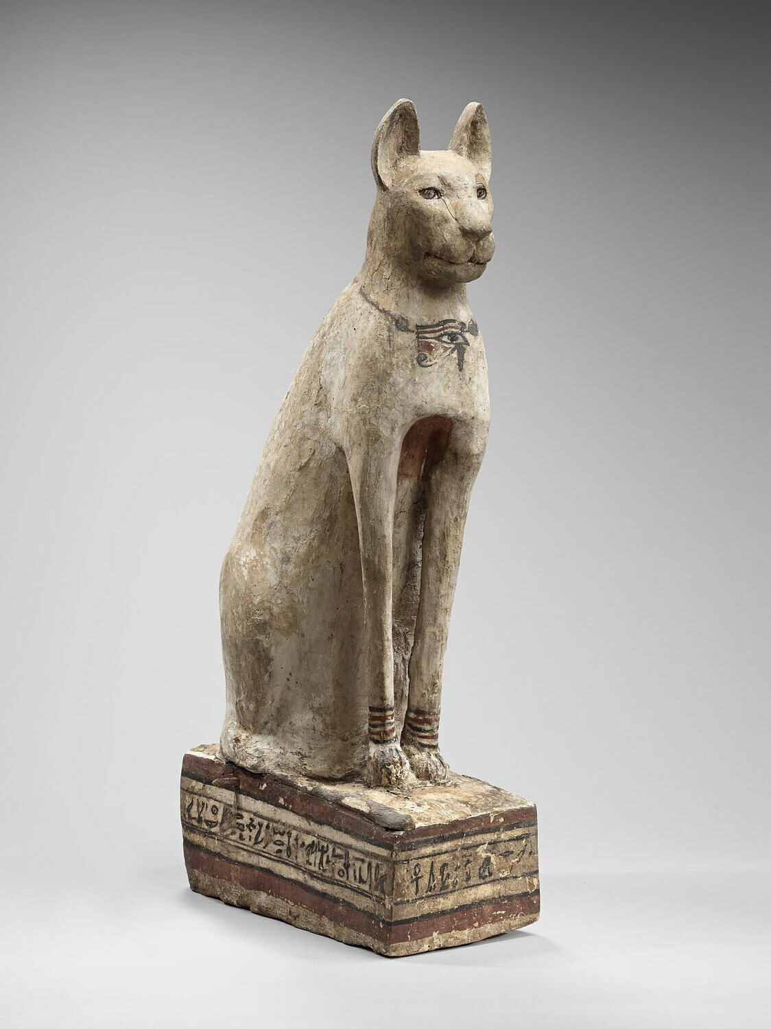 cercueil de chat ; statue, époque ptolémaïque (attribution d'après style) (-332 - -30)