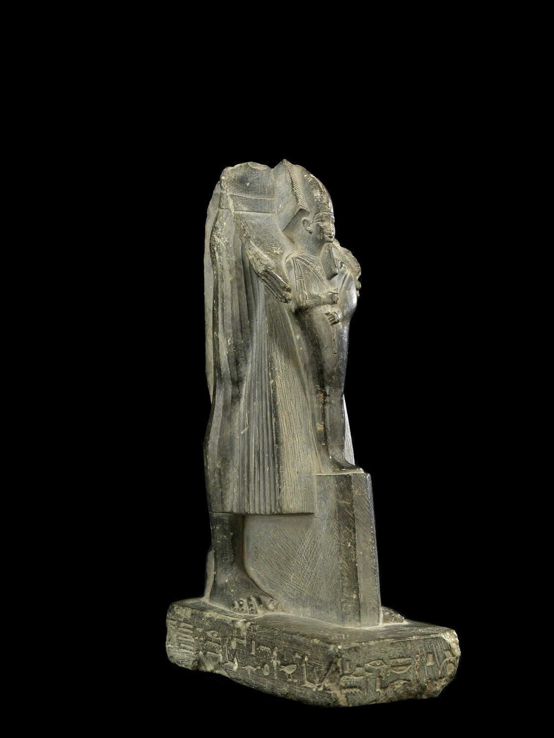 statue théophore, XXVIe dynastie ; Basse Époque (attribution d'après style) (-664 - -332)