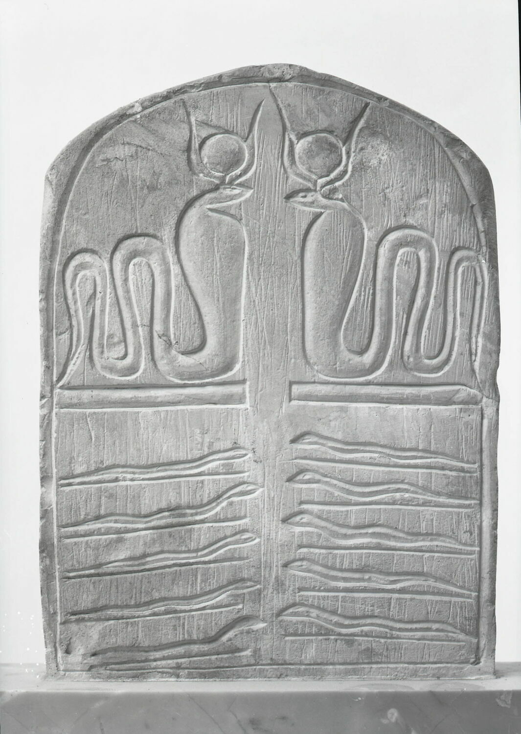 stèle cintrée, époque ramesside (attribution d'après style) (-1295 - -1069)