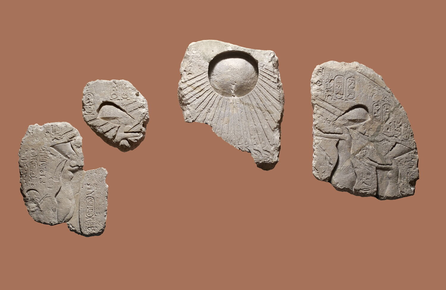 Stèle frontière d'Akhénaton, Amenhotep IV Akhénaton (inscription/dédicace/signature) (-1349 - -1333)