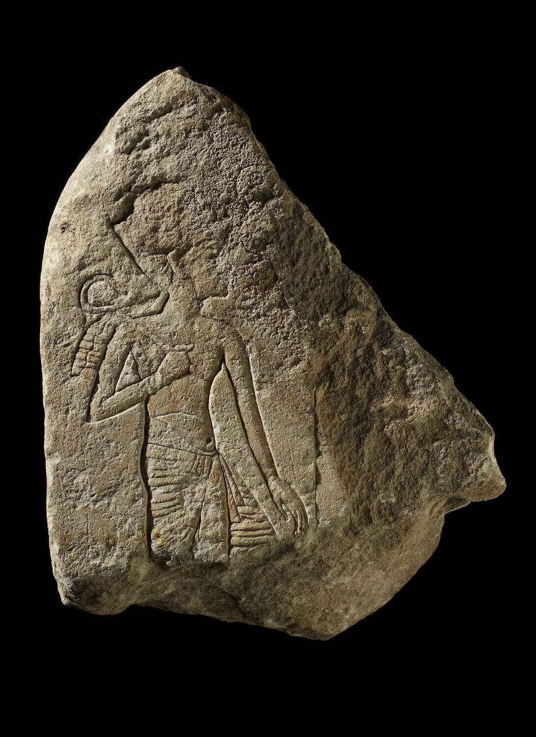 stèle, Amenhotep IV Akhénaton (attribution d'après style) (-1349 - -1333)