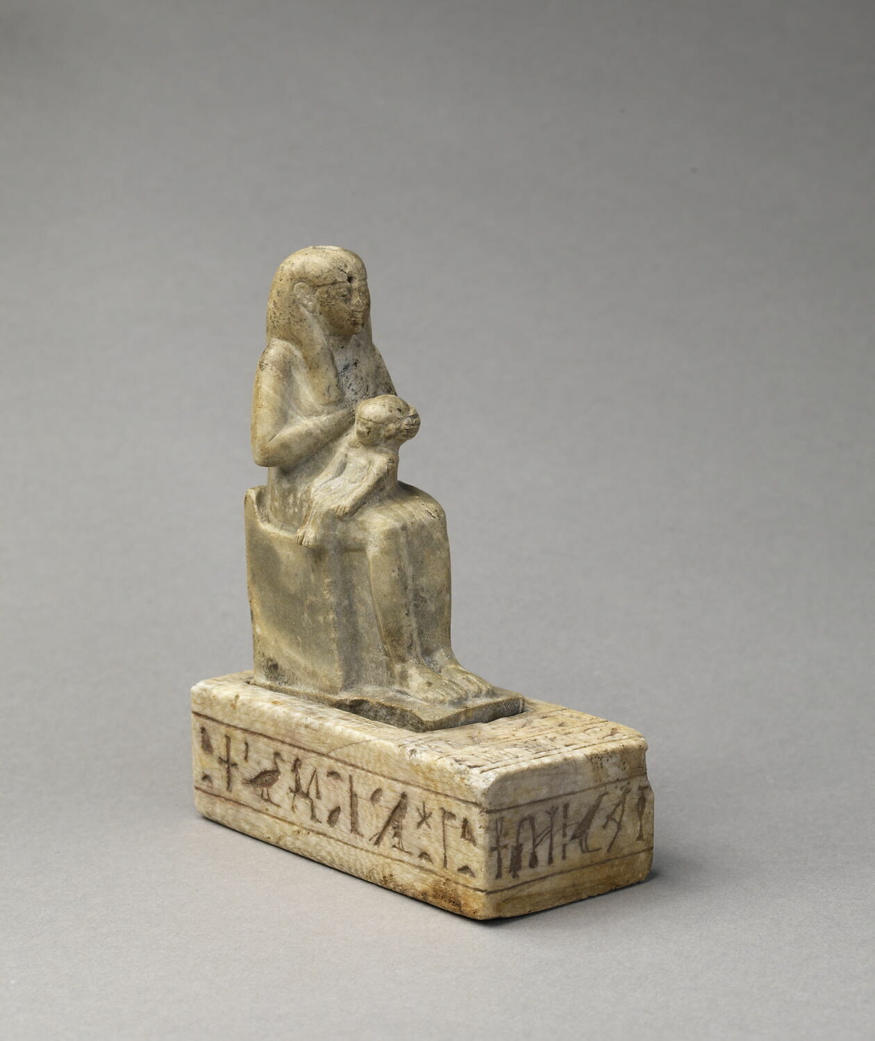 figurine d'Isis allaitant ; statue, XXVIe dynastie (mention de personnage) (-664 - -525)