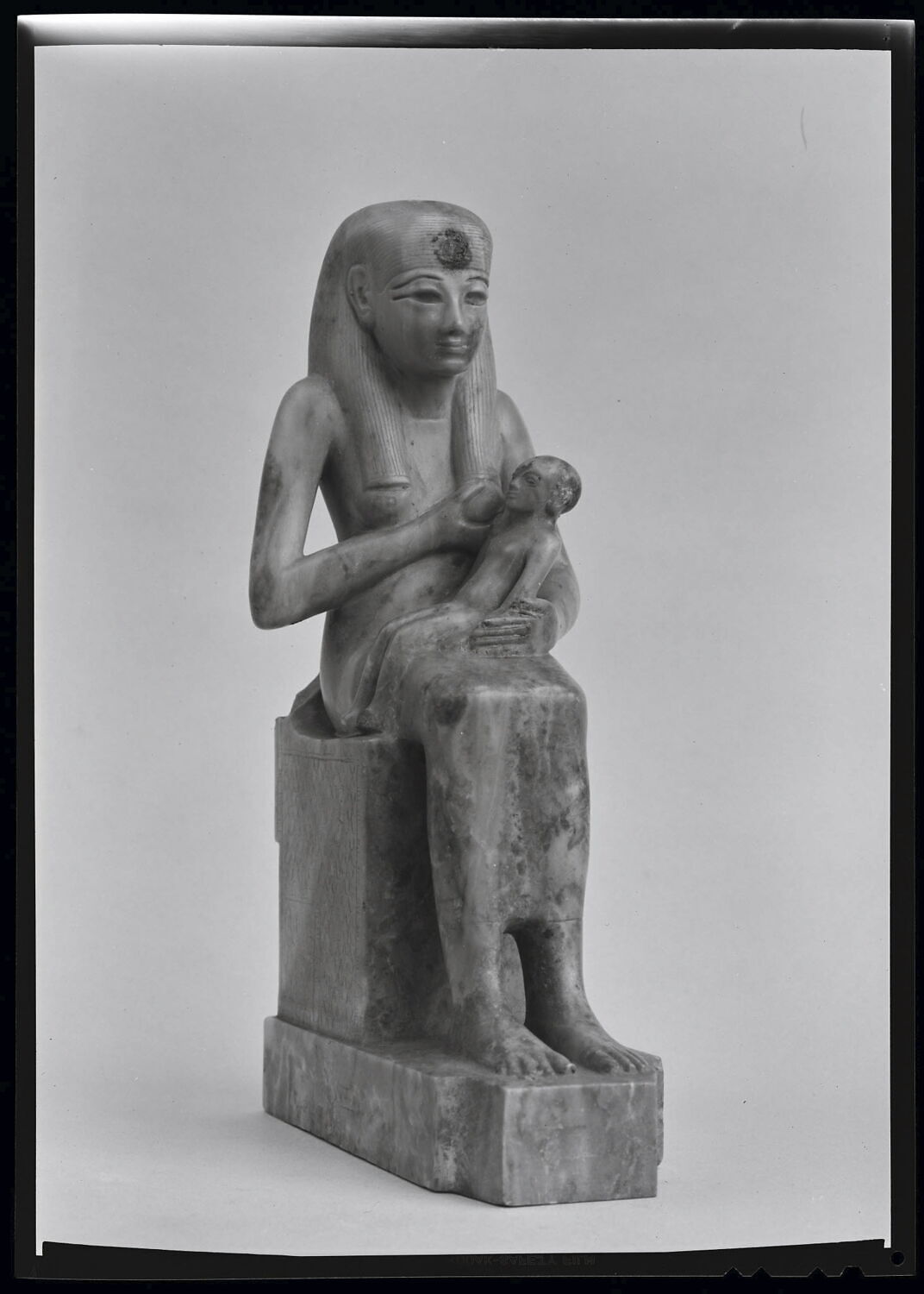 figurine d'Isis allaitant ; statue, Basse Époque (attribution d'après style) (-664 - -332)