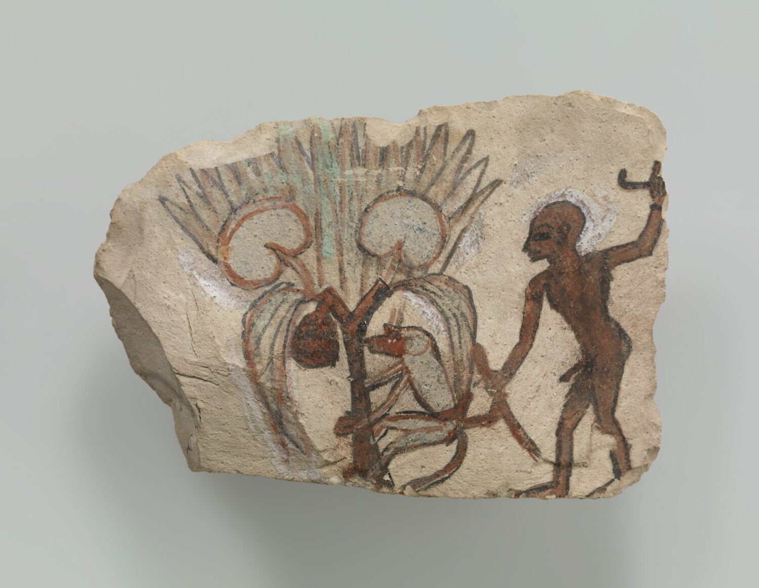 ostracon figuré, époque ramesside (attribution d'après style) (-1295 - -1069)