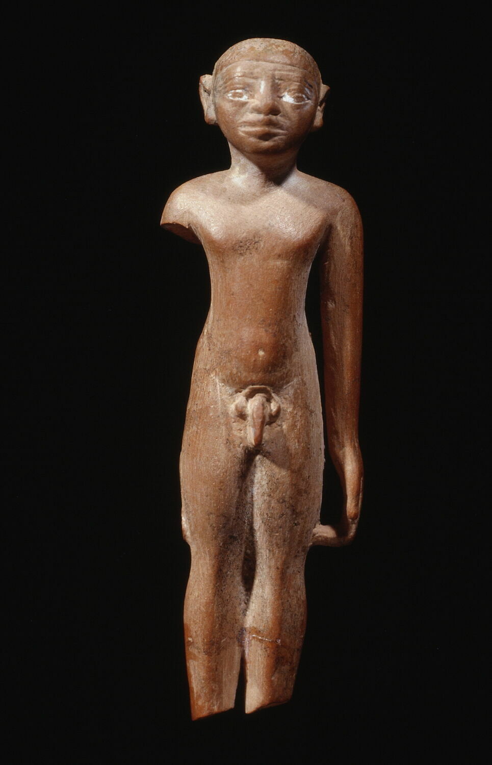 figurine ; statuette, VIe dynastie (analogies fouilles Janet Richard à Abydos) (attribution d'après style) (-2413 - -2250)
