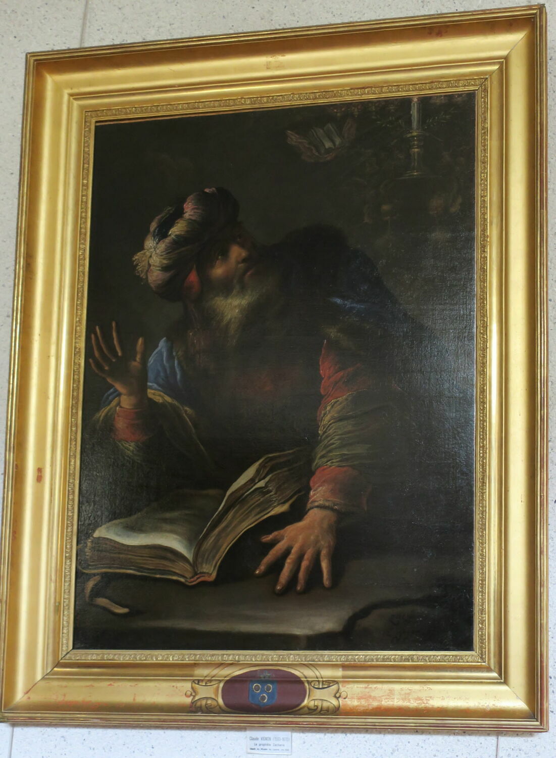 Zacharie en méditation, Vignon, Claude, XVIIe siècle (1600 - 1700)