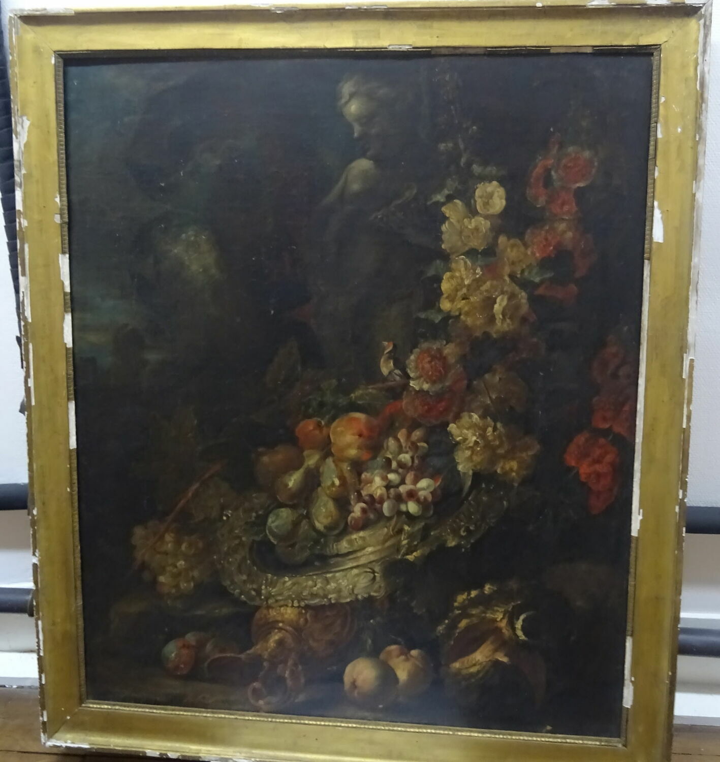 Fleurs et fruits, Anonyme, XVIIe siècle (1600 - 1700)