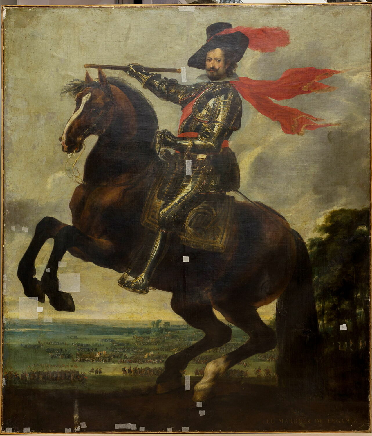 Portrait équestre du marquis de Leganés, Crayer, Gaspard de, XVIIe siècle (1635)