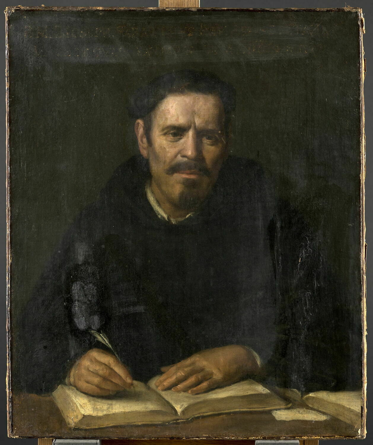 Moine écrivant, Anonyme, XVIIe siècle (1600 - 1700)