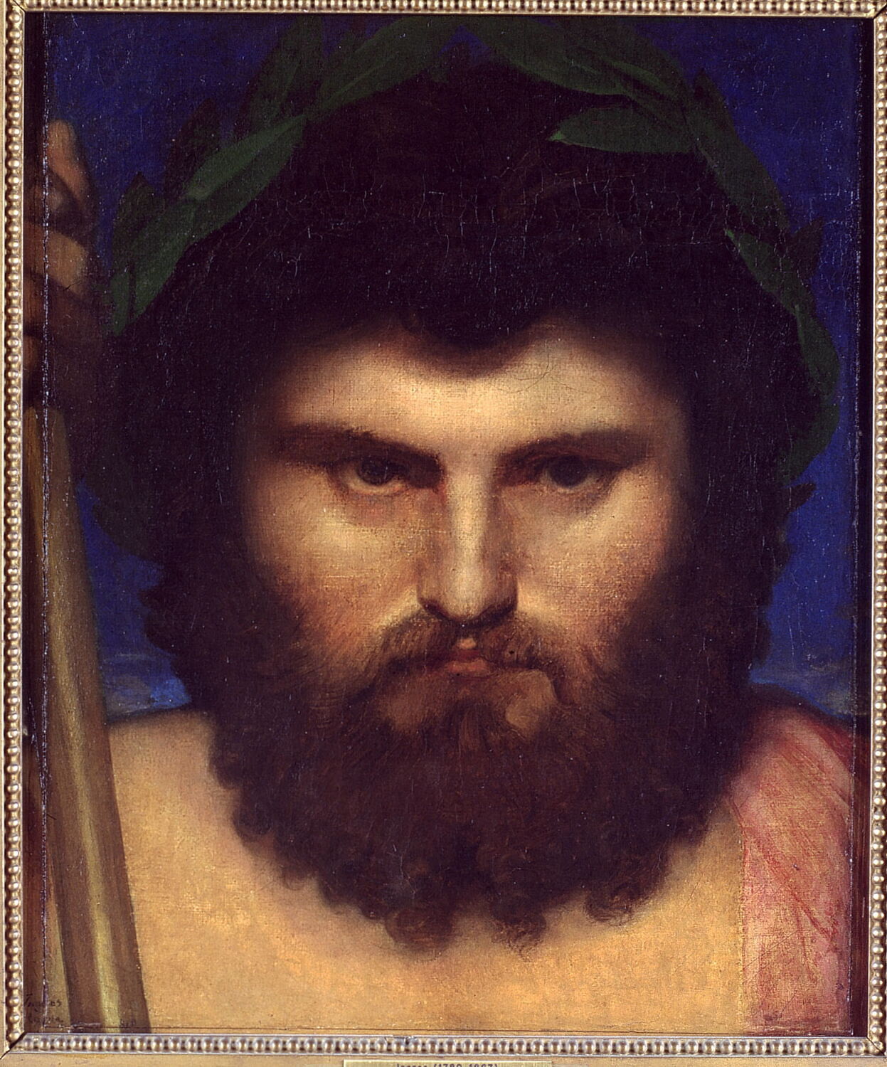 Tête de Jupiter, Ingres, Jean-Auguste-Dominique, 1e quart du XIXe siècle (Tableau retouché en 1850) (tableau retouché) (tableau signé par Ingres) (1810 et 1850 et 1866)