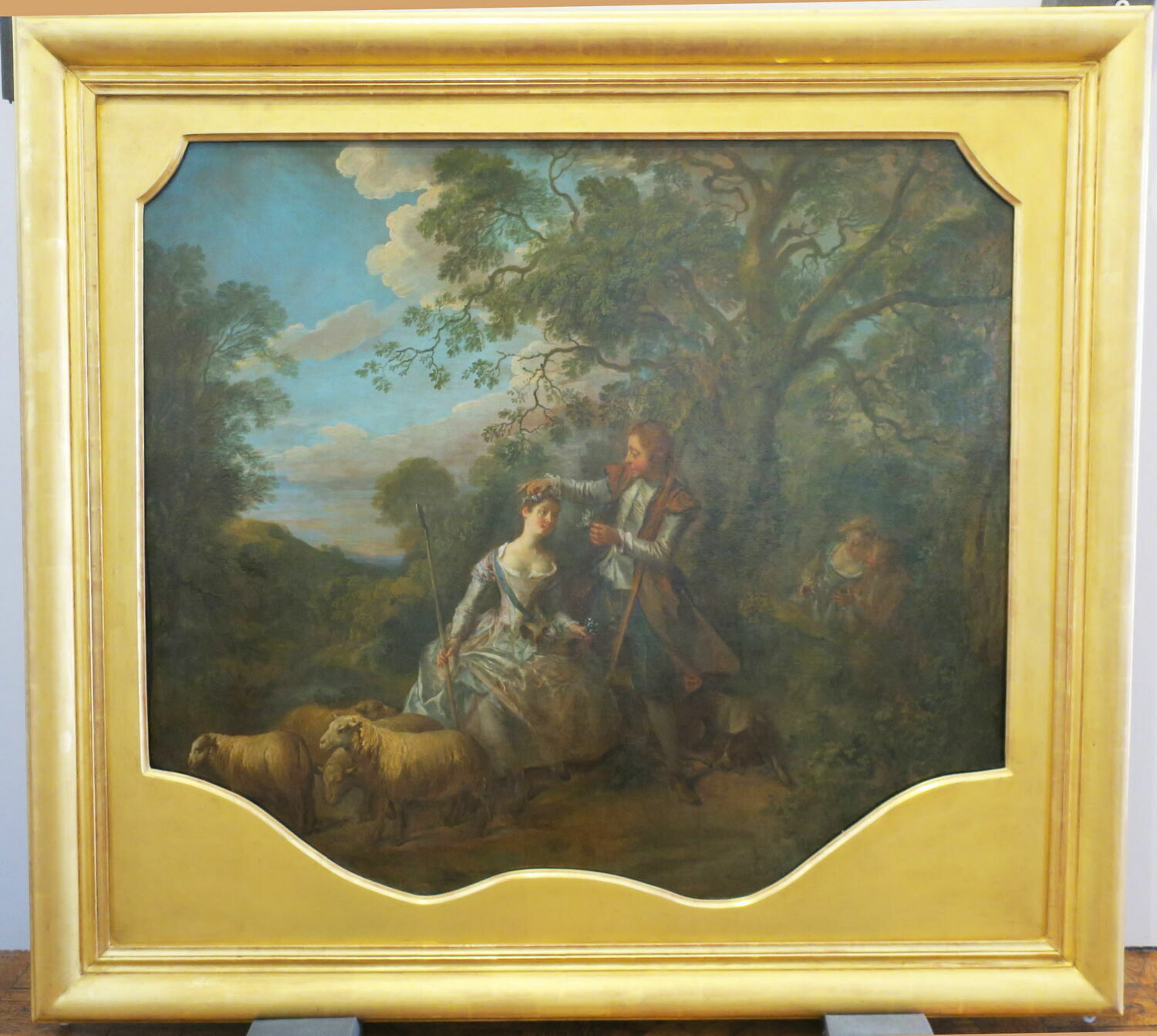 Bergère couronnée, Lancret, Nicolas, Milieu du XVIIIe siècle (vers 1743)