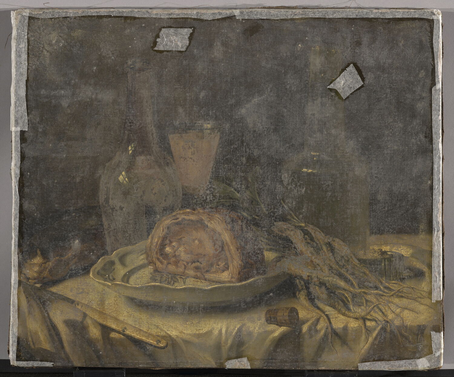 Vaisselle sur une table, Anonyme, XVIIIe siècle (1700 - 1800)