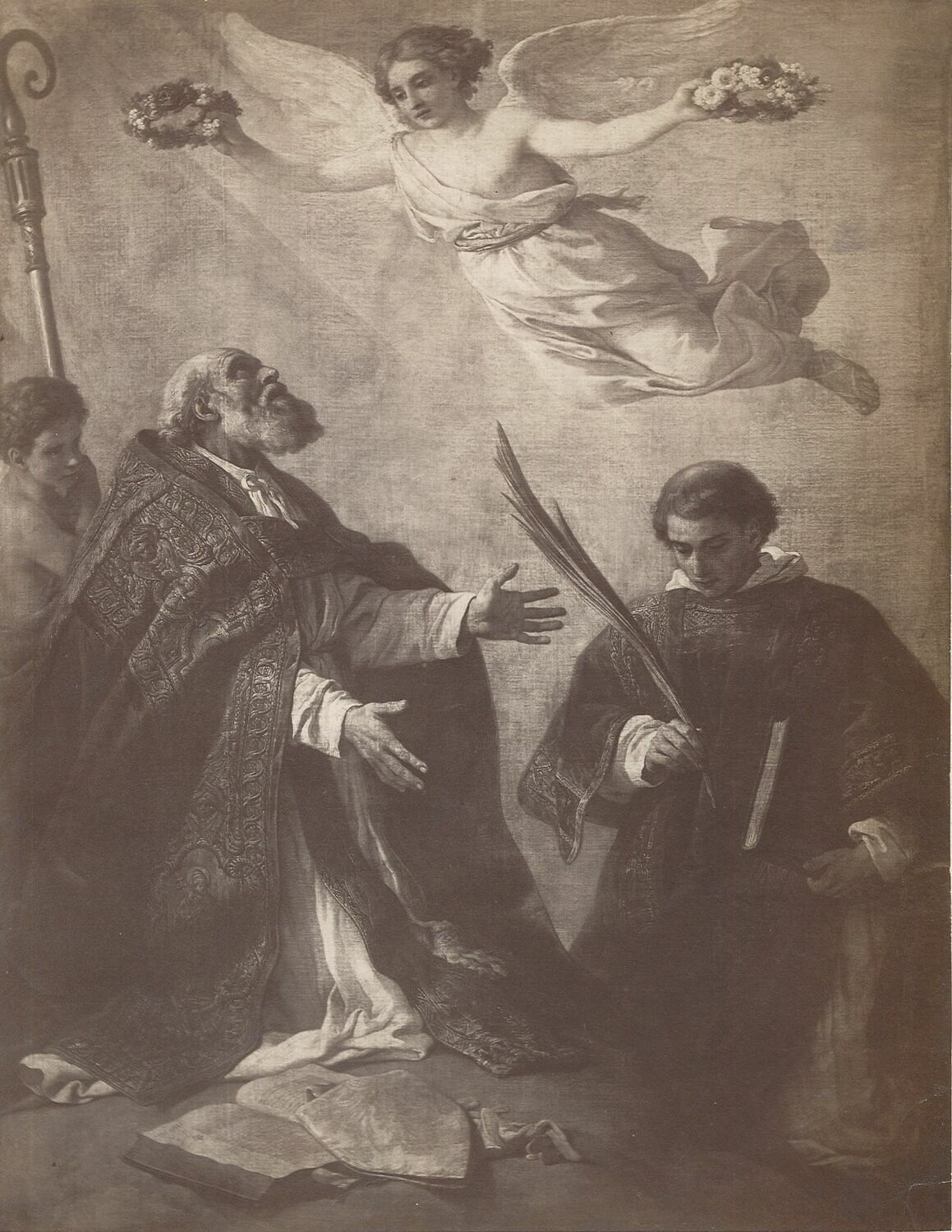Saint Vincent de Saragosse et saint Germain recevant les couronnes du martyre, Vien, Joseph-Marie, XVIIIe siècle (1755)