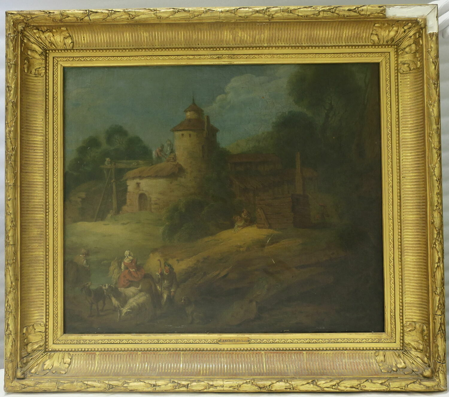 Cour de ferme, Lancret, Nicolas, XVIIIe siècle (1700 - 1800)