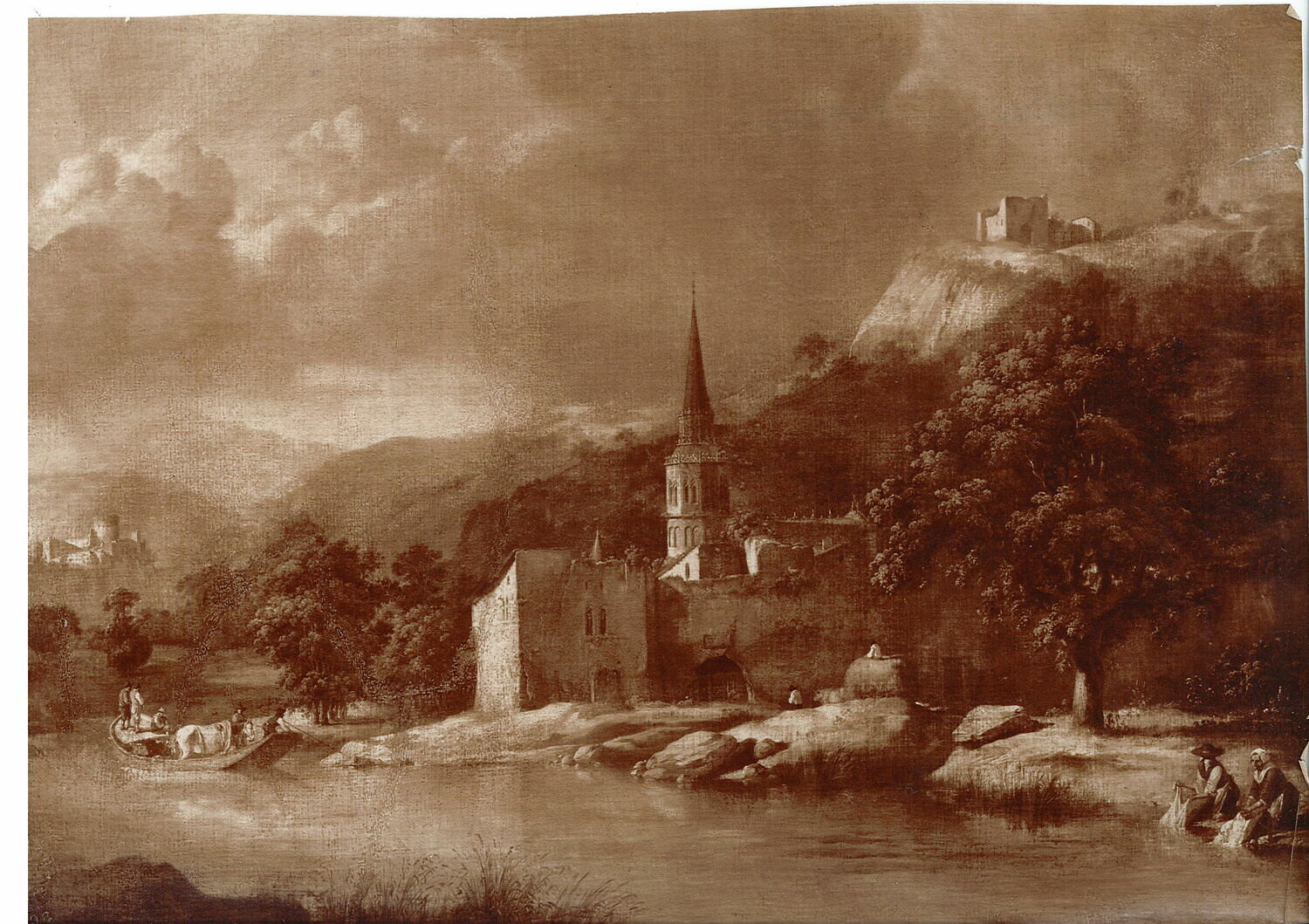 Paysage à la rivière, Boissieu, Jean Jacques de, 2e moitié du XVIIIe siècle (1750 - 1800)