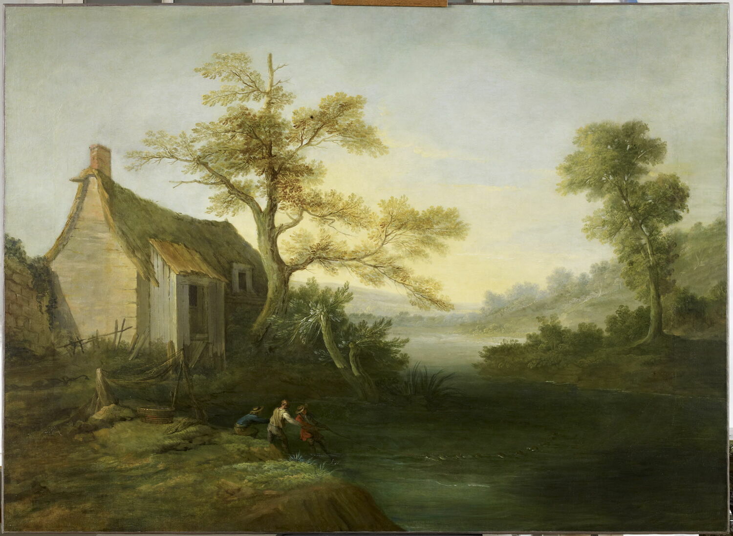 Paysage avec pêcheurs, Oudry, Jean-Baptiste, XVIIIe siècle (1755)