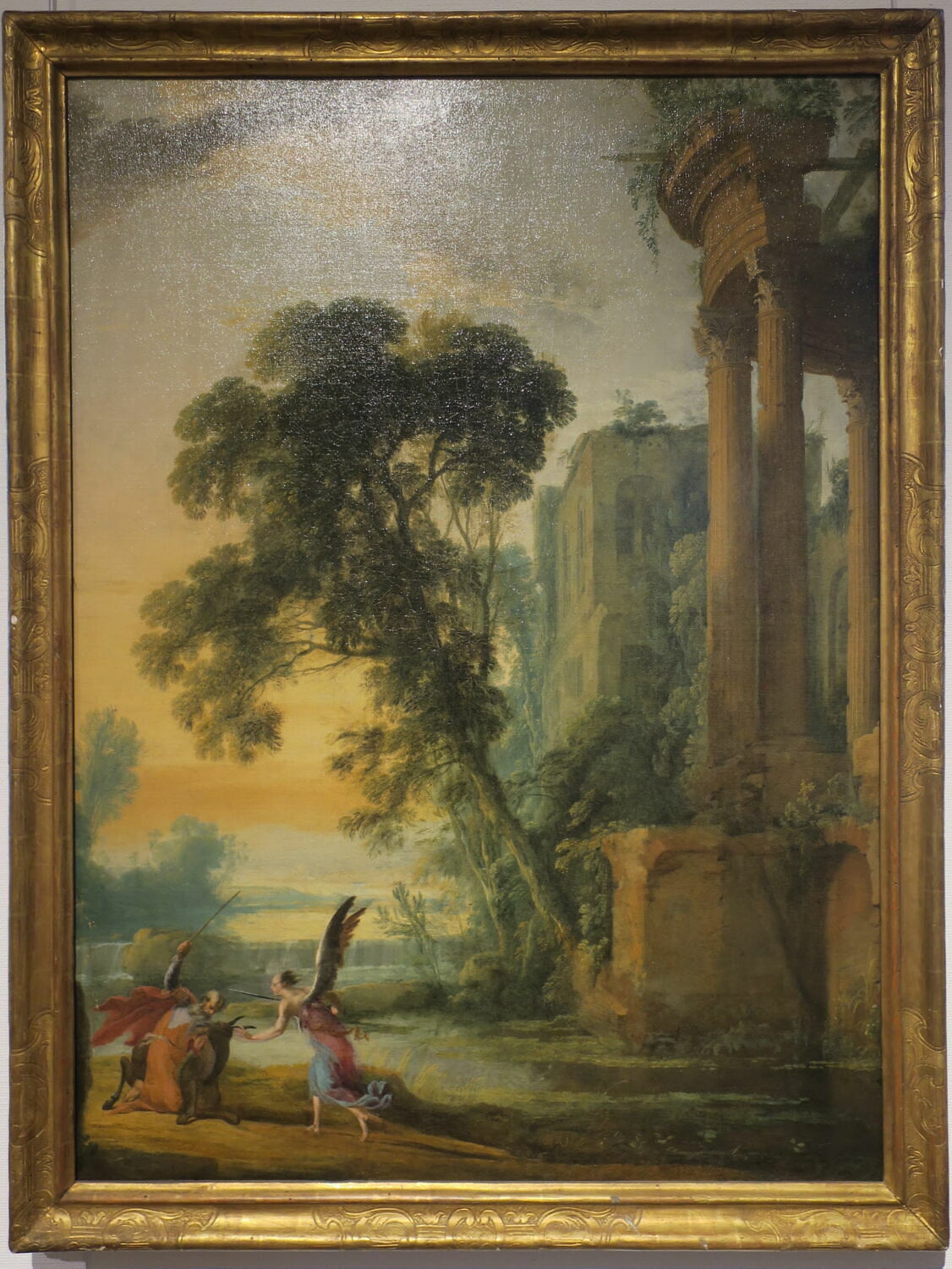 Balaam sur son ânesse et l'ange. Paysage., Mauperché, Henri, XVIIe siècle (1600 - 1700)