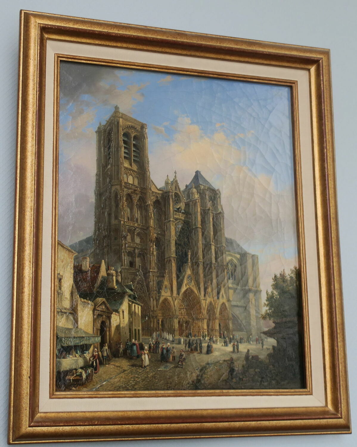 Vue de la cathédrale de Bourges, Villeret, Francois Étienne, XIXe siècle (1800 - 1900)