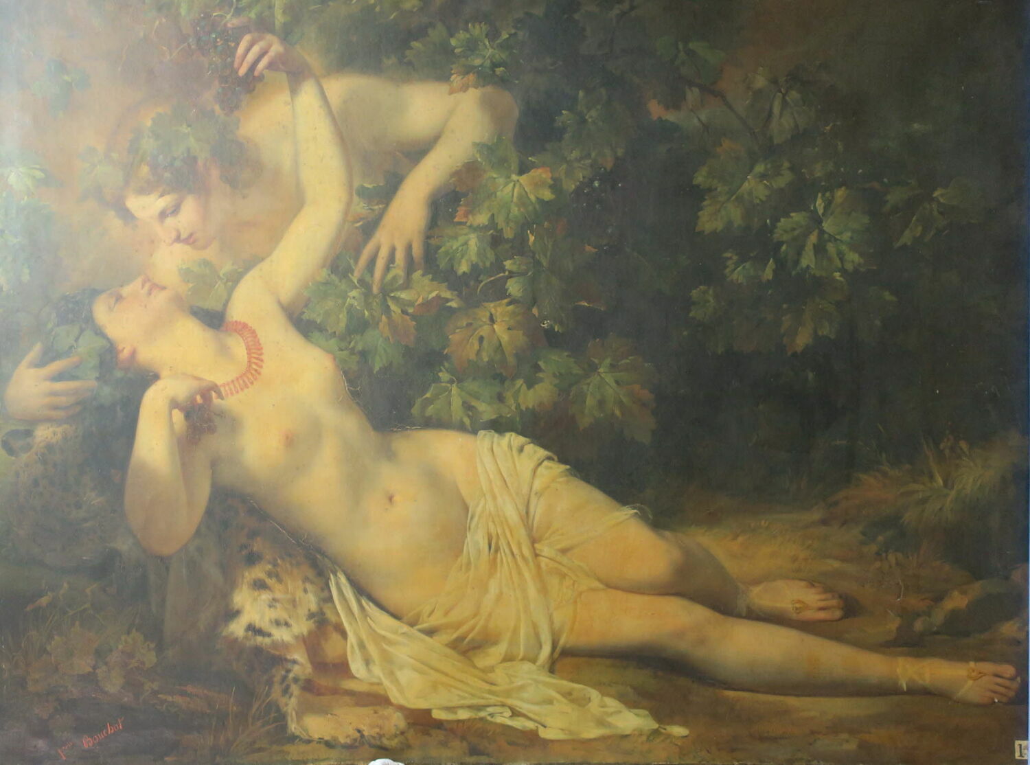 Bacchus et Érigone, Bouchot, François, XIXe siècle (1800 - 1900)