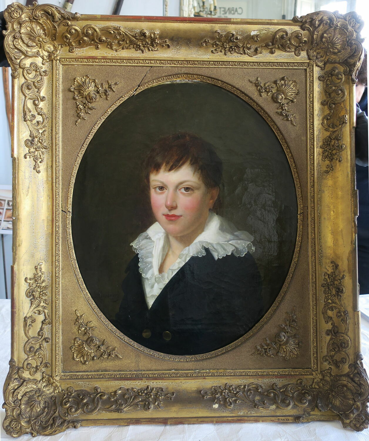 Portrait de jeune garçon, Riesener, Henri François, XIXe siècle (1800 - 1900)