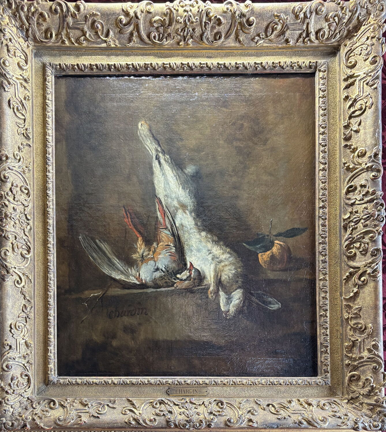 Nature morte au lapin et à la perdrix, dit aussi Le Retour de la chasse, Chardin, Jean Baptiste Siméon, 2e quart du XVIIIe siècle (Vers 1727 - 1728) (vers 1727 - 1728)