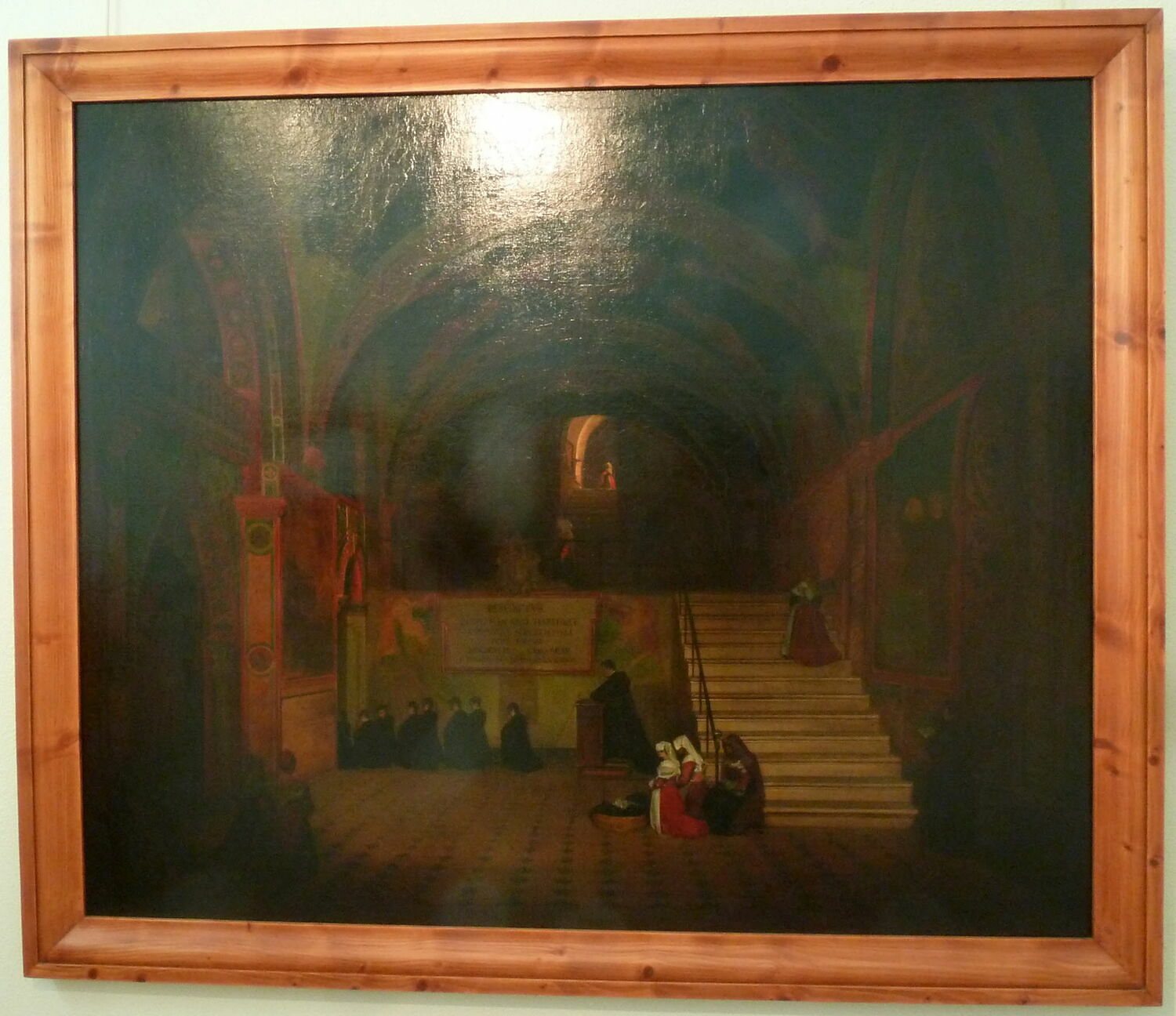 Vue intérieure de l'église du couvent de San Benedetto, près Subiaco, Granet, François Marius, XIXe siècle (1800 - 1900)