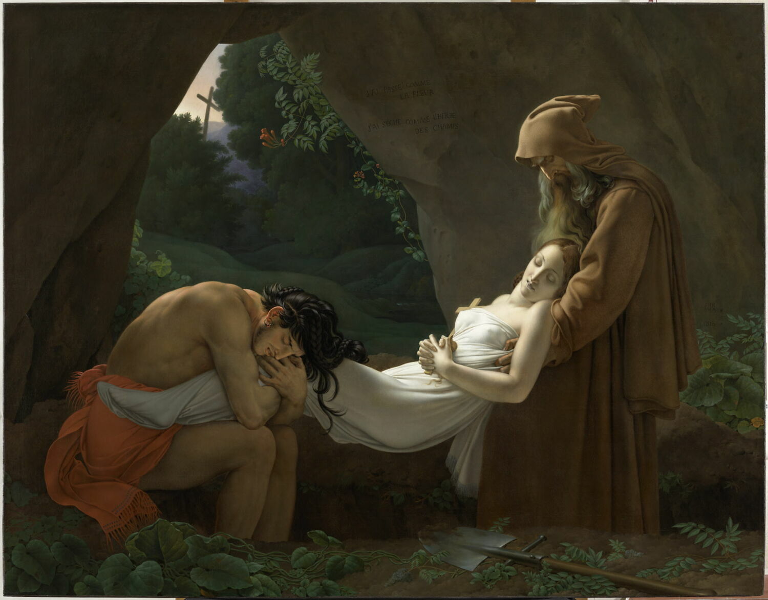 Atala au tombeau, Girodet de Roucy-Trioson, Anne-Louis, 1e quart du XIXe siècle (1813)