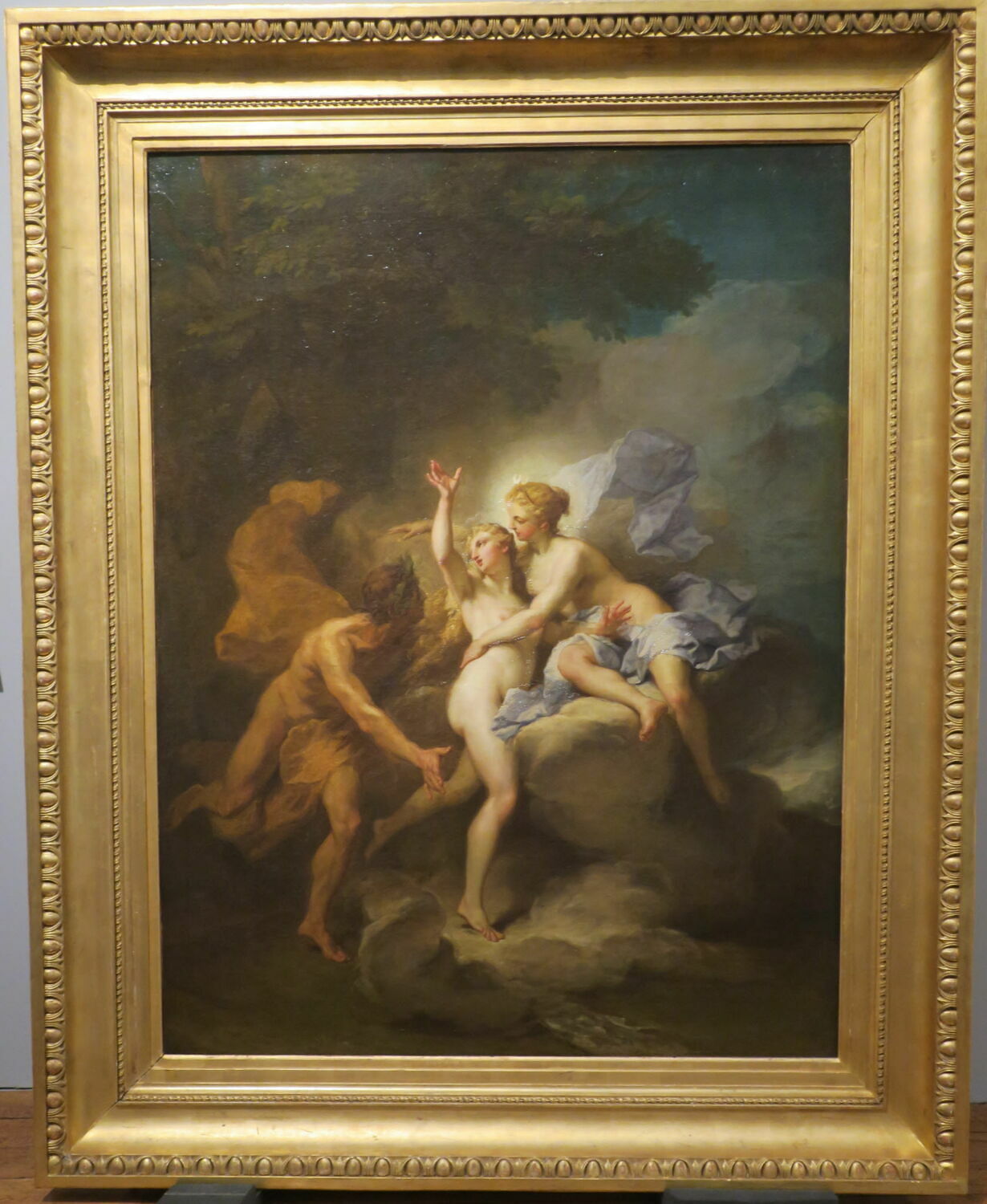 La Nymphe Aréthuse poursuivie par Alphée, Restout, Jean II, XVIIIe siècle (1720)
