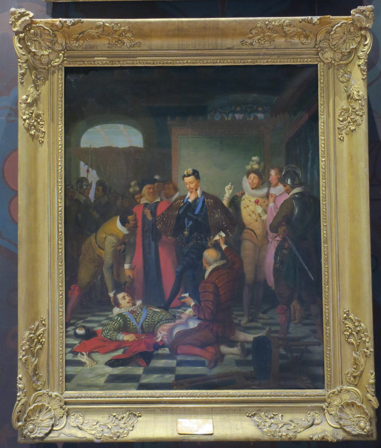 Henri III poussant du pied le cadavre du duc de Guise, Durupt, Charles, XIXe siècle (1832)