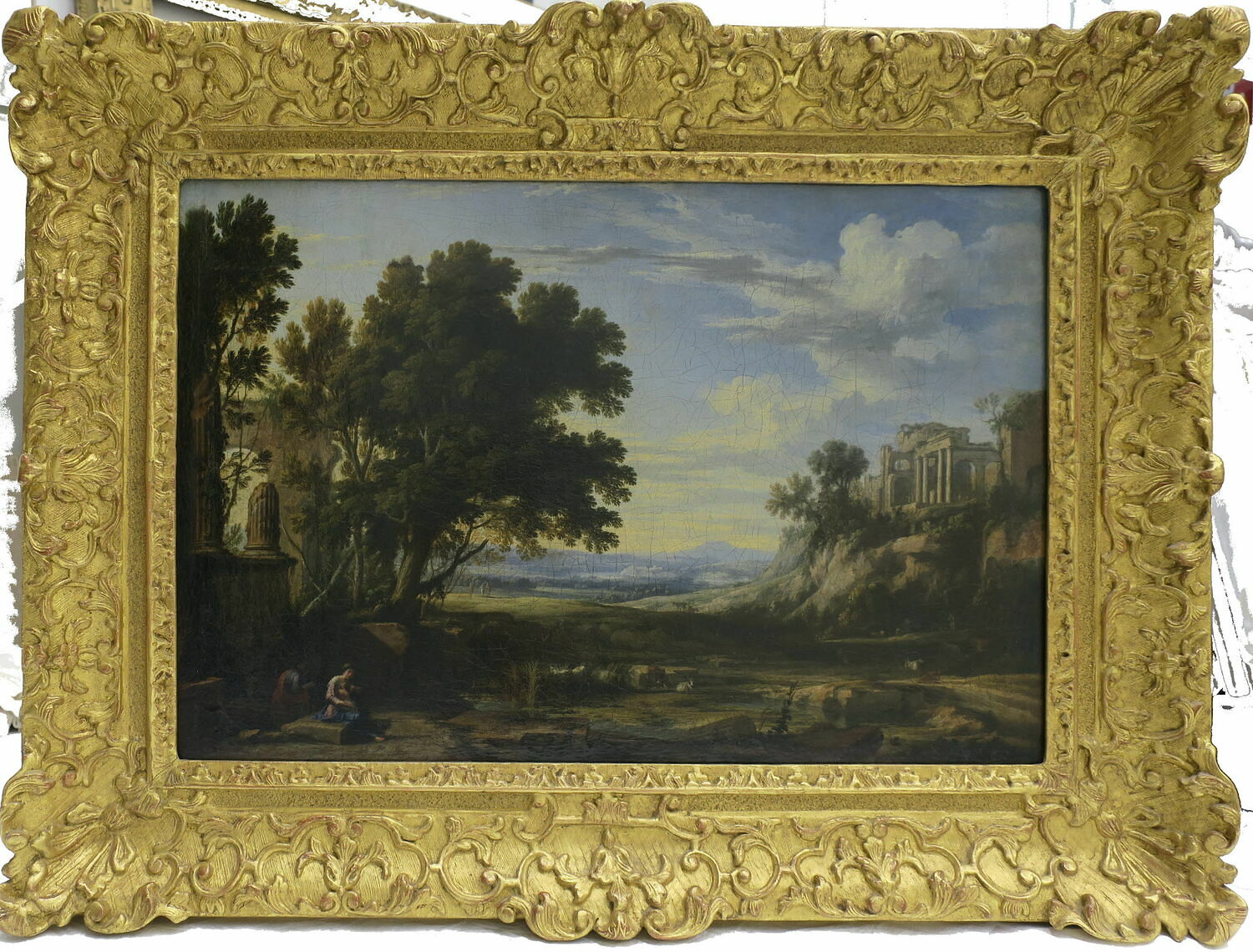 Paysage avec le Repos pendant la fuite en Égypte, Patel, Pierre, XVIIe siècle (1658)
