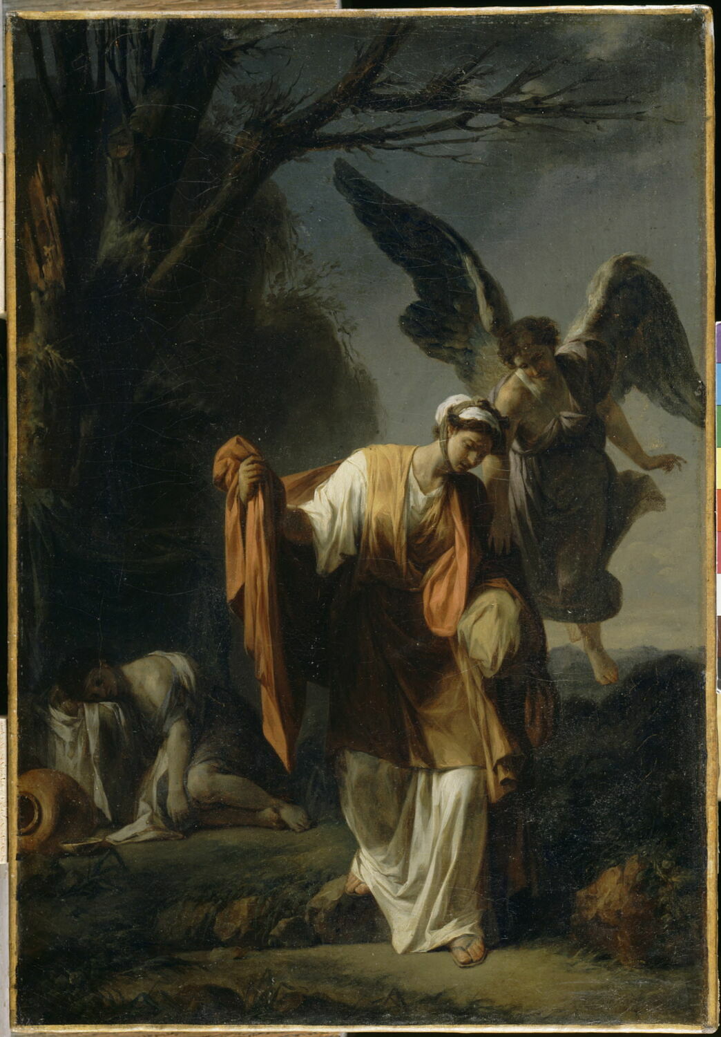 Agar et l'Ange, Peyron, Pierre, 4e quart du XVIIIe siècle (Vers 1780) (1780)