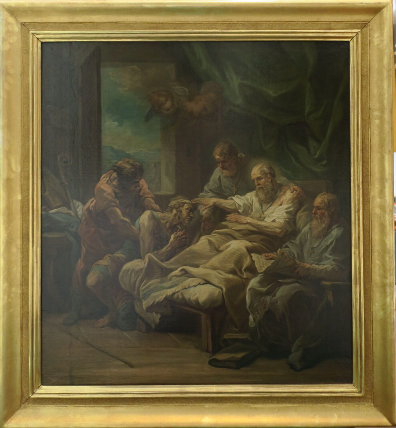 Le Dernier miracle de saint Augustin, esquisse, Van Loo, Charles-André, XVIIIe siècle (1700 - 1800)