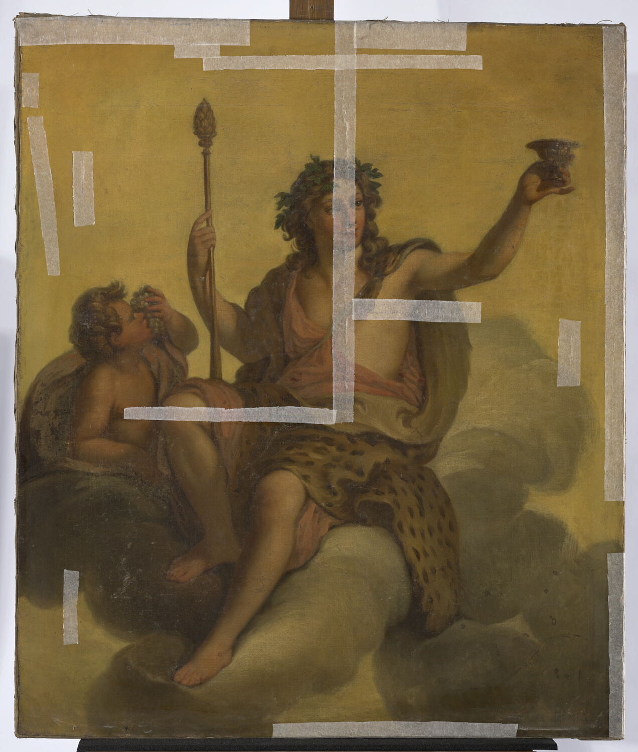 Bacchus sur les nuages, Anonyme, XVIIIe siècle (1700 - 1800)