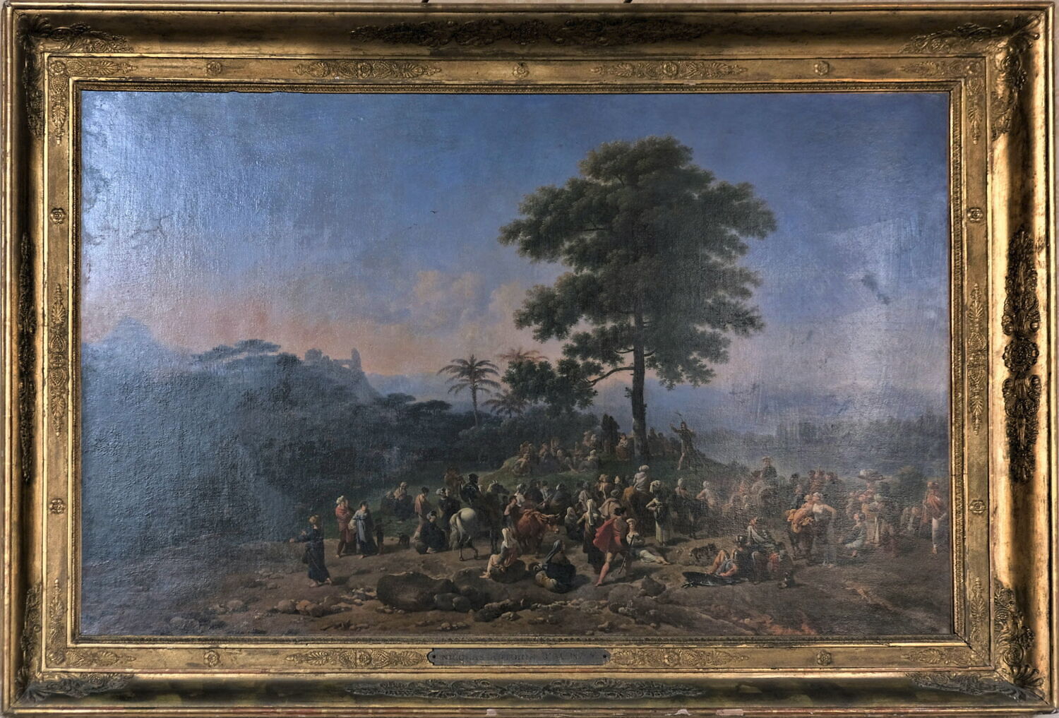 Paysage, site du Brésil, avec la prédication de saint Jean Baptiste, Taunay, Nicolas Antoine, 1e quart du XIXe siècle (1819)