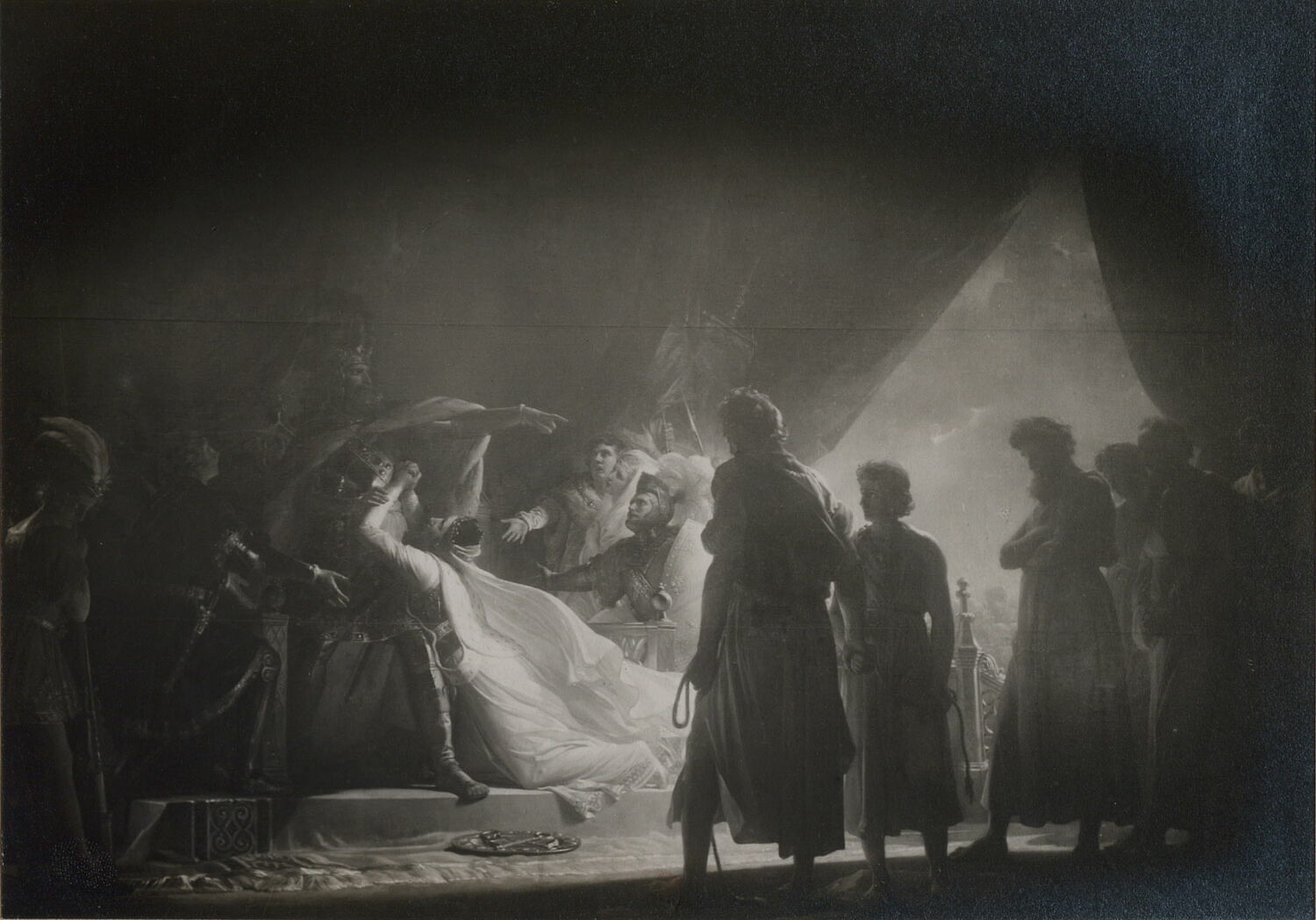 Les Citoyens de Calais dans la tente d'Édouard, roi d'Angleterre, Fragonard, Alexandre-Évariste, XIXe siècle (1800 - 1900)