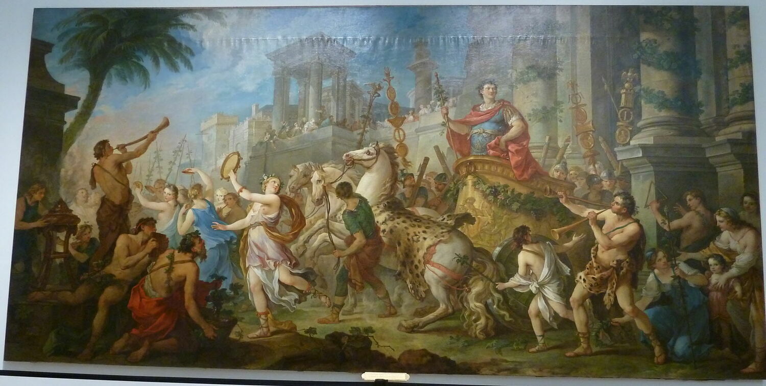 Tableau Mural Toile - "La Réprimande D'Adam Et Ève" D'après Charles Joseph Natoire - Prêt à Accrocher - Divers Formats